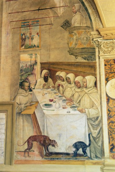 St. Benedict Finds Flour and Feeds the Monks, from the Life of St. Benedict, 1497-98 by L. and Sodoma, G. Signorelli